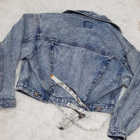 🦋 VINTAGE ACID WASH DENIM OVERSIZE AE JACKET - Picture 8 of 8